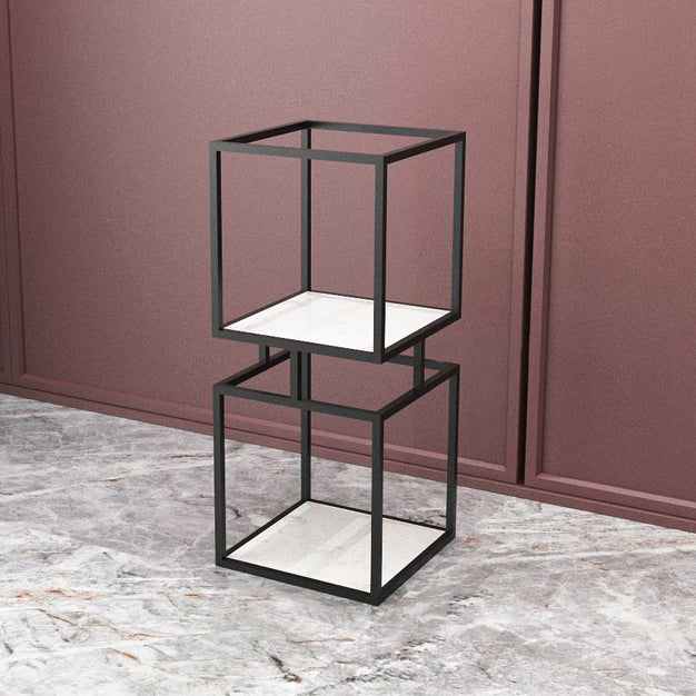 Moderne vertikale Etagere -Bücherregal Hersteller Holzregal Eisenrahmen Bücherregal