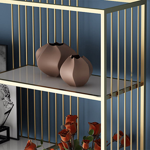 Offenes vertikales Etagere -Bücherregal Weiß -Hersteller Holzregal Eisenrahmen Bücherregal