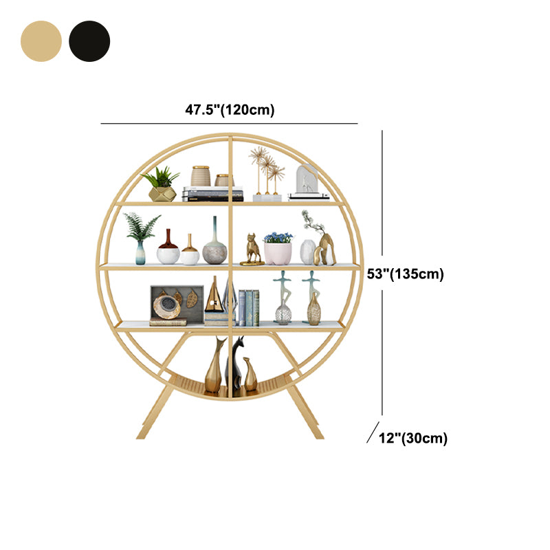 Libreria etagere aperta contemporanea telaio in metallo verticale scaffale in legno scaffale