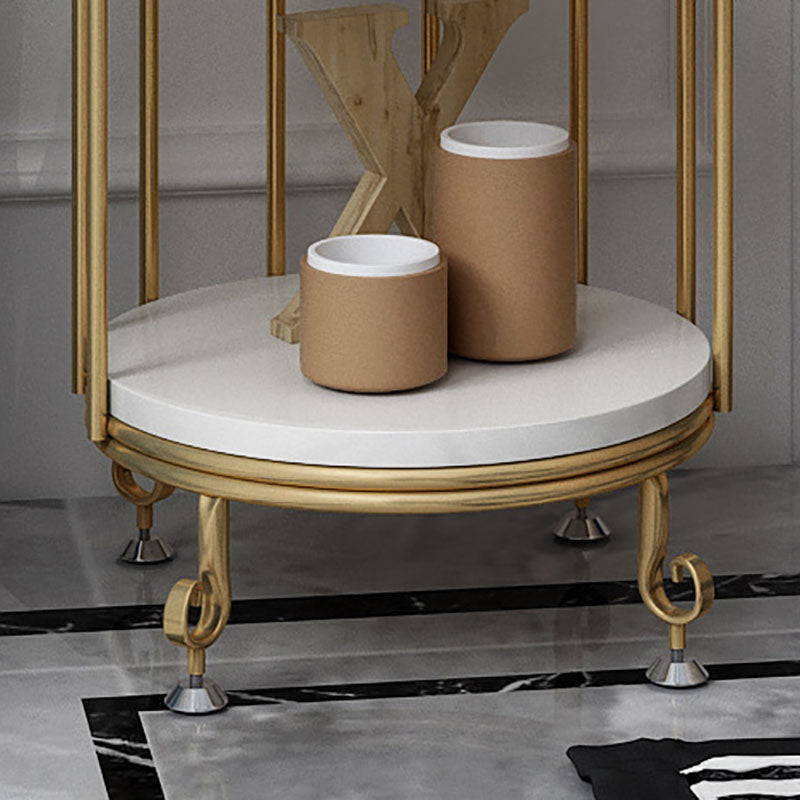 Glam vertikale Standard -Buchhandel Eisenrahmen Hersteller Holzregal -Bücherregal