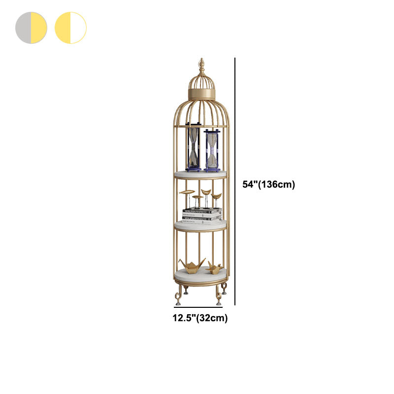 Glam vertikale Standard -Buchhandel Eisenrahmen Hersteller Holzregal -Bücherregal