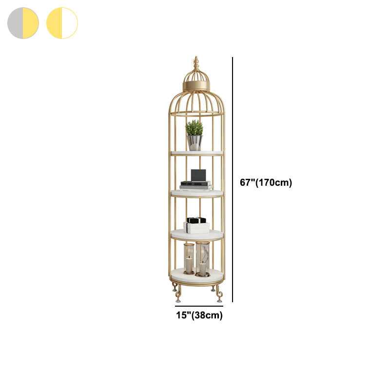 Glam vertikale Standard -Buchhandel Eisenrahmen Hersteller Holzregal -Bücherregal