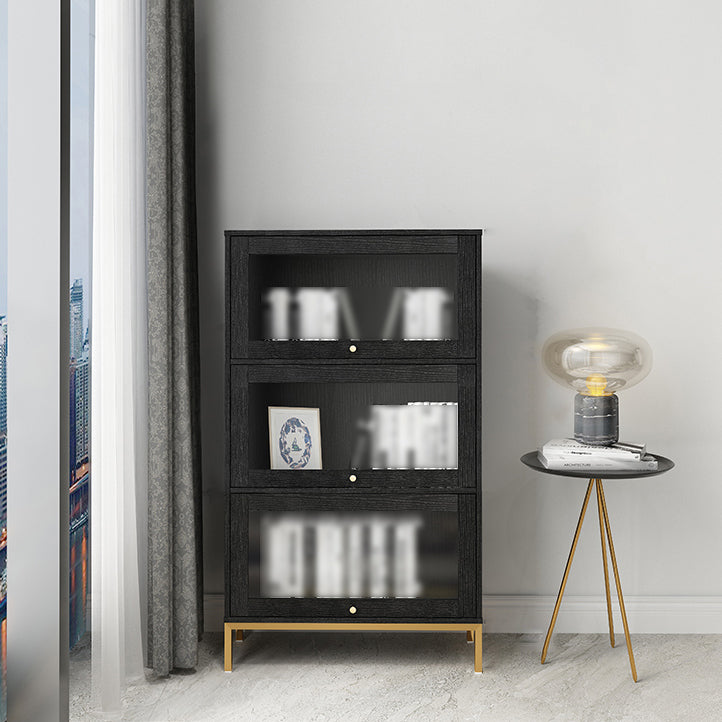 11.81 "W Bookcase Glam Style Scaffale per la casa e l'ufficio con porta