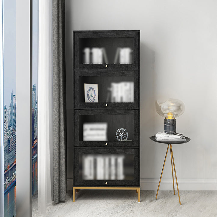 11.81 "W Bookcase Glam Style Scaffale per la casa e l'ufficio con porta