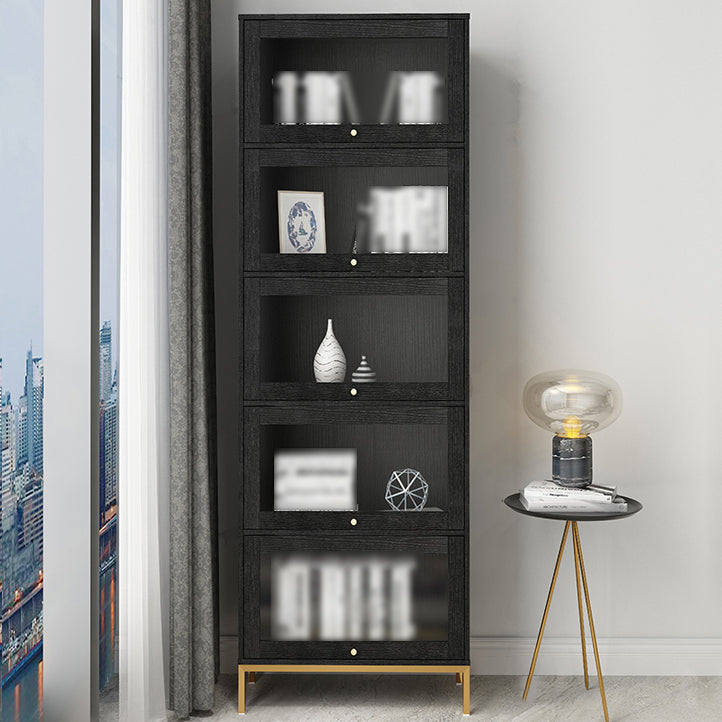 11.81 "W Bookcase Glam Style Scaffale per la casa e l'ufficio con porta