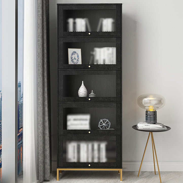 11.81 "W Bookcase Glam Style Scaffale per la casa e l'ufficio con porta