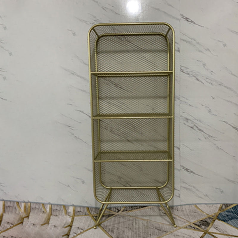 Glam Style Bookshelf Closed Back Bookcase for Home Office and Study Room