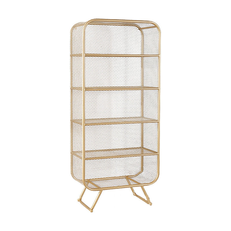 Glam Style Bookshelf Closed Back Bookcase for Home Office and Study Room