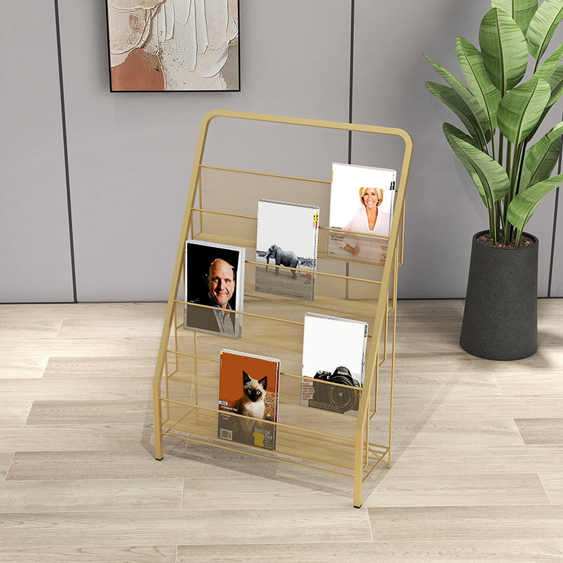 Metall Iron Industrial Ladder Bookshelf Vertical geschlossener Rückenbuchhandel