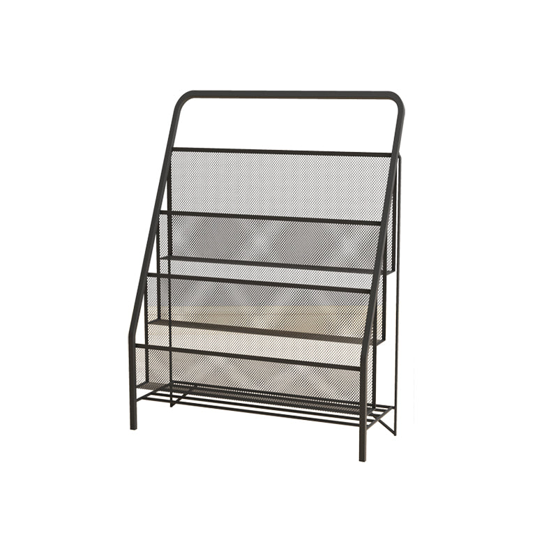 Metal Iron Industrial Ladder Bookshelf Vertical Closed Back Bookshelf