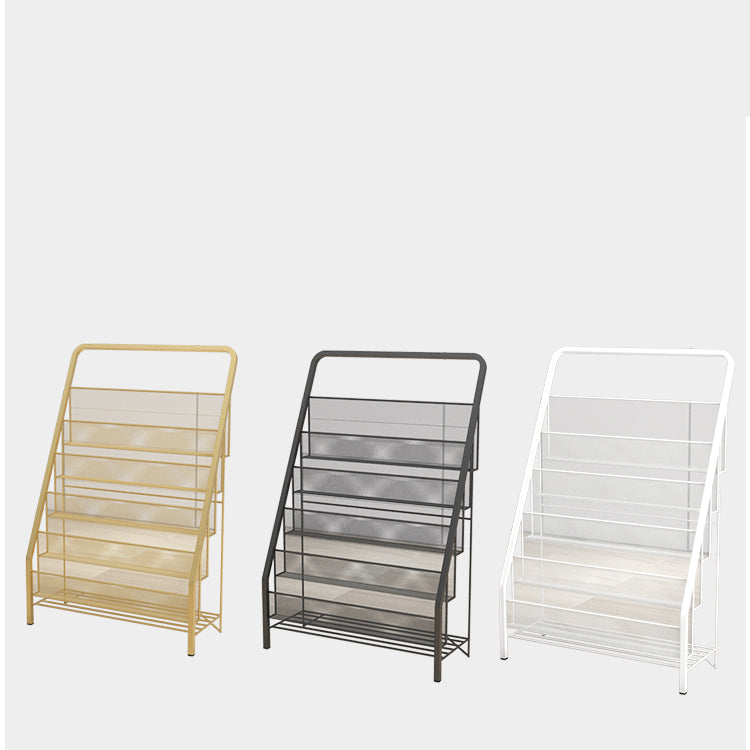 Metall Iron Industrial Ladder Bookshelf Vertical geschlossener Rückenbuchhandel