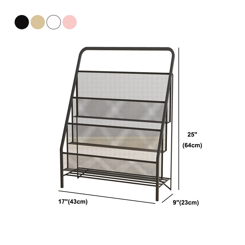 Metall Iron Industrial Ladder Bookshelf Vertical geschlossener Rückenbuchhandel