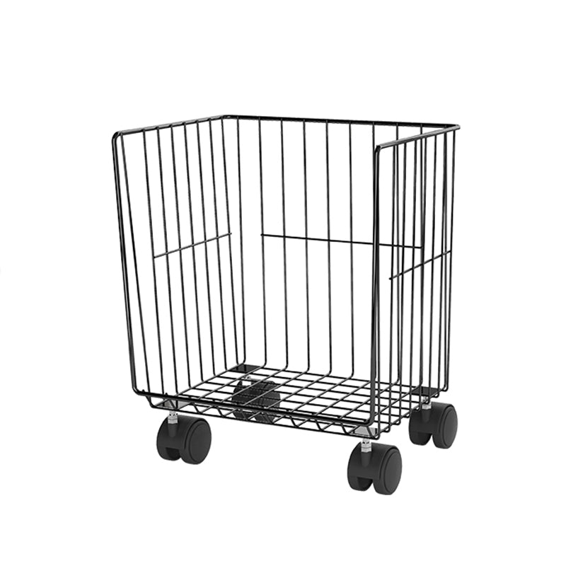 Industrielle geometrische Bücherregal Metal Closed Back -Bücherregal mit Rädern