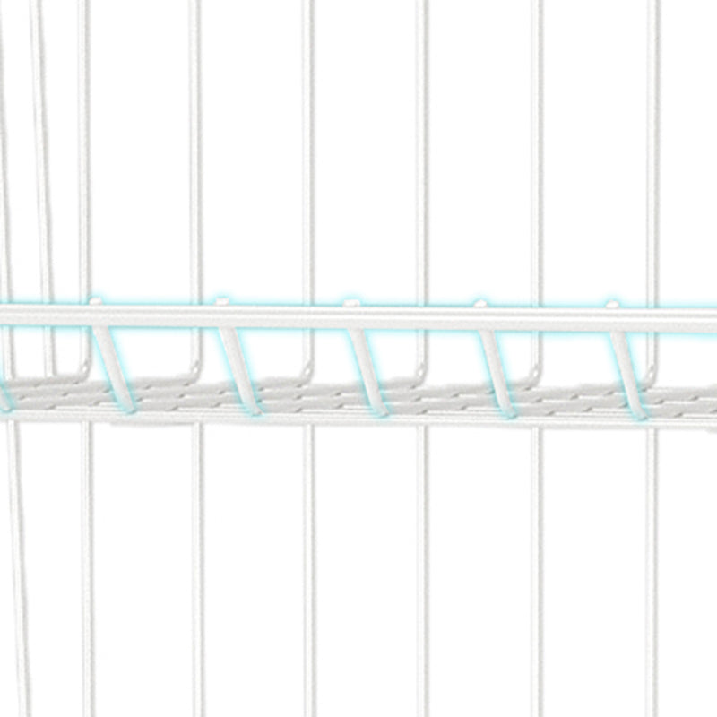 Libreria geometrica industriale in metallo chiuso indietro con ruote