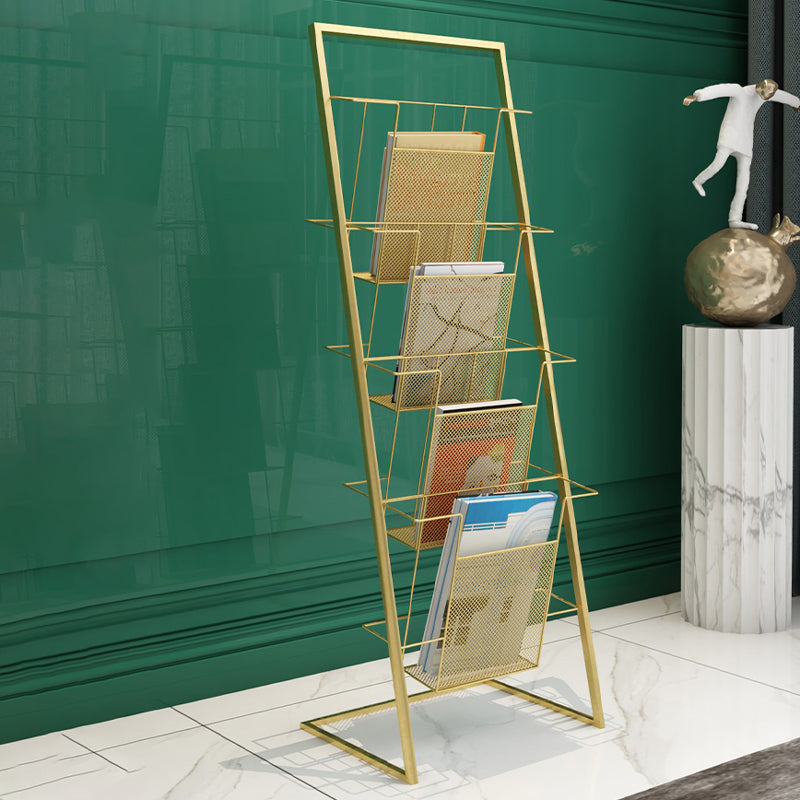 Libreria etagere in metallo scandinavo in ferro aperta libreria verticale aperta