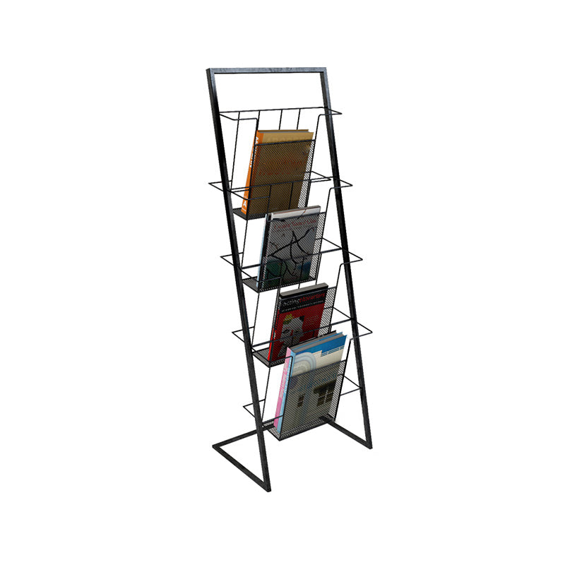 Scandinavian Metal Etagere Bookshelf Iron Open Vertical Bookshelf