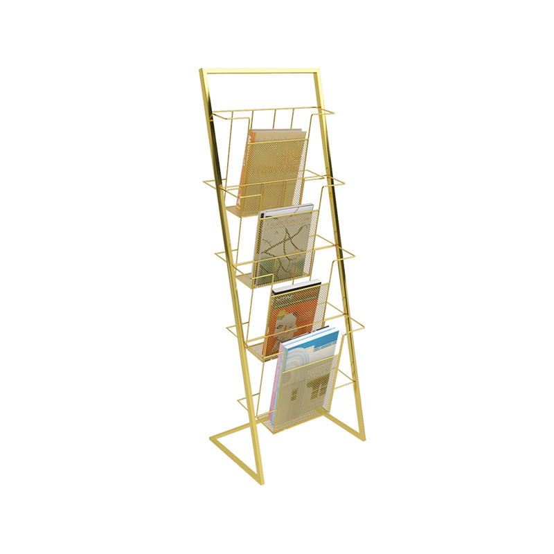Scandinavian Metal Etagere Bookshelf Iron Open Vertical Bookshelf
