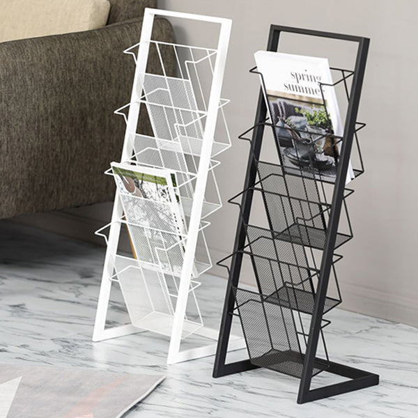 Libreria etagere in metallo scandinavo in ferro aperta libreria verticale aperta