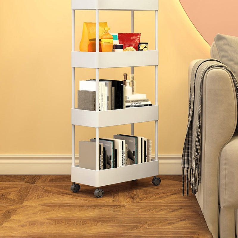 Vertikales Bücherregal zeitgenössischer Stilbuchscheine mit Rollen für Büro und Schlafsaal