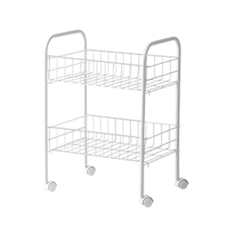 Estantería industrial en blanco y negro Etagere estantería con ruedas de lanzadores
