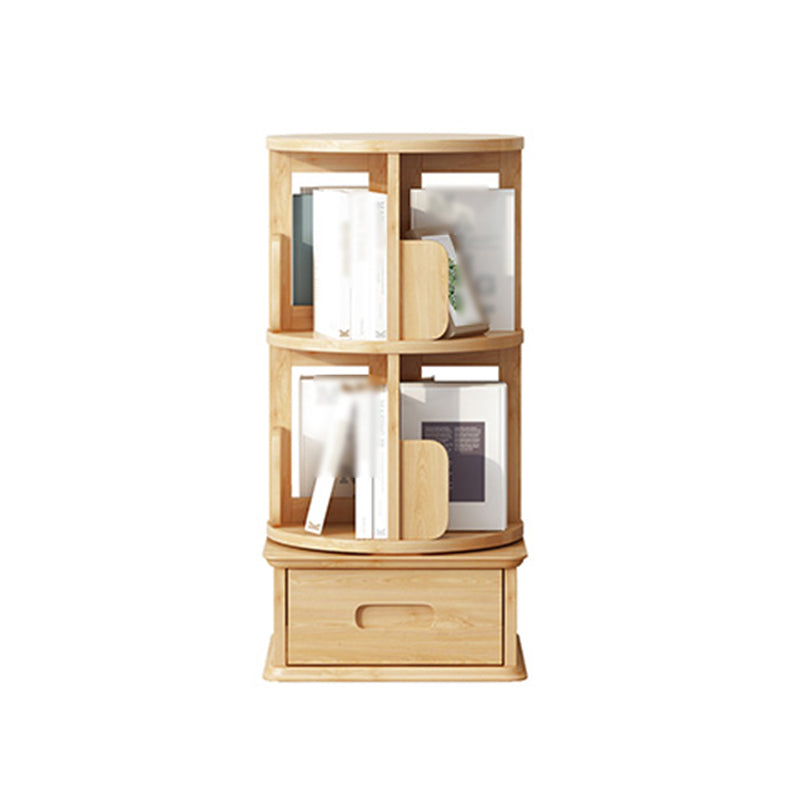 Contemporary Style Bookcase Closed Back Solid Wood Bookshelf for Home Office