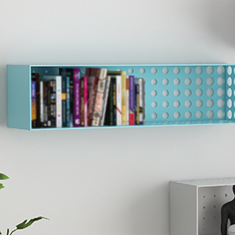 Iron Wall Mounted Bookshelf Industrial Closed Back Bookshelf