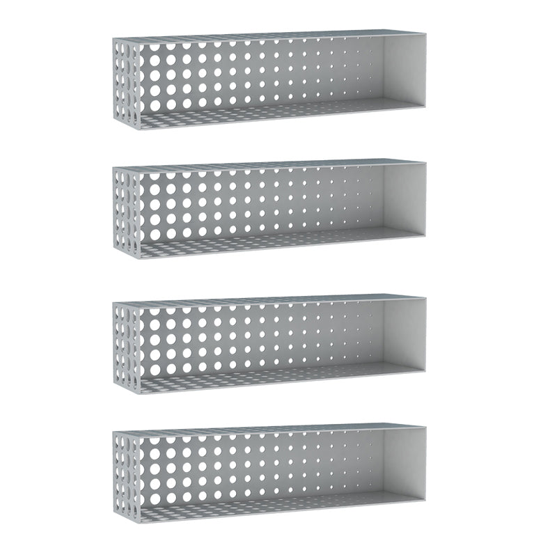 Iron Wall Mounted Bookshelf Industrial Closed Back Bookshelf