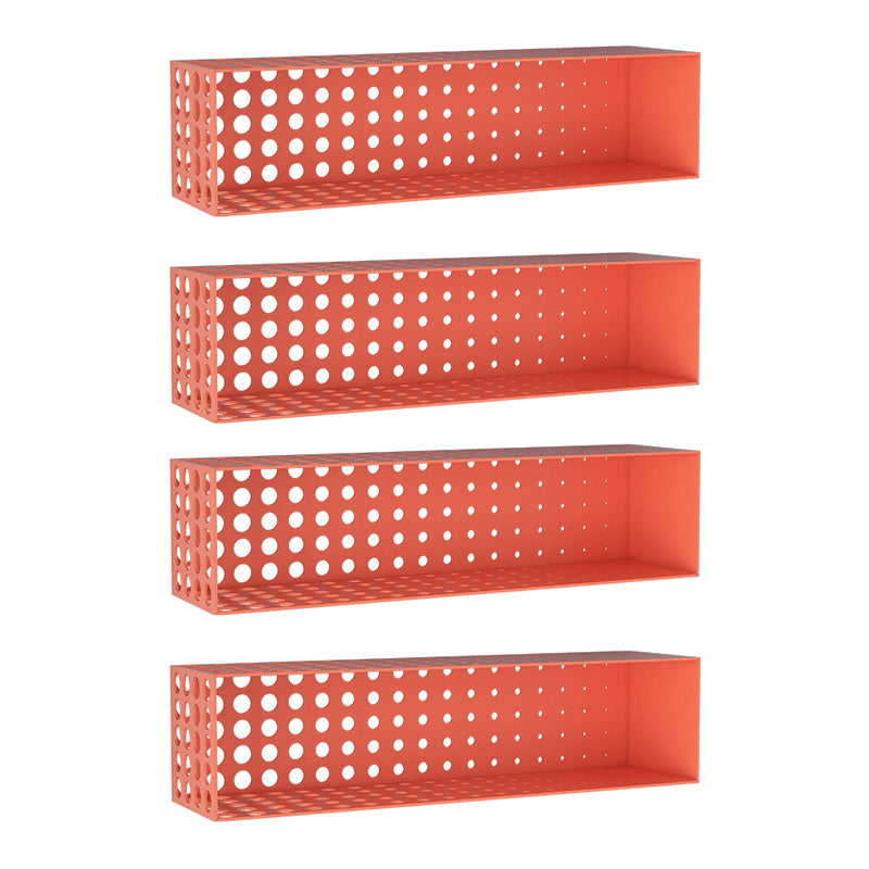 Iron Wall Mounted Bookshelf Industrial Closed Back Bookshelf