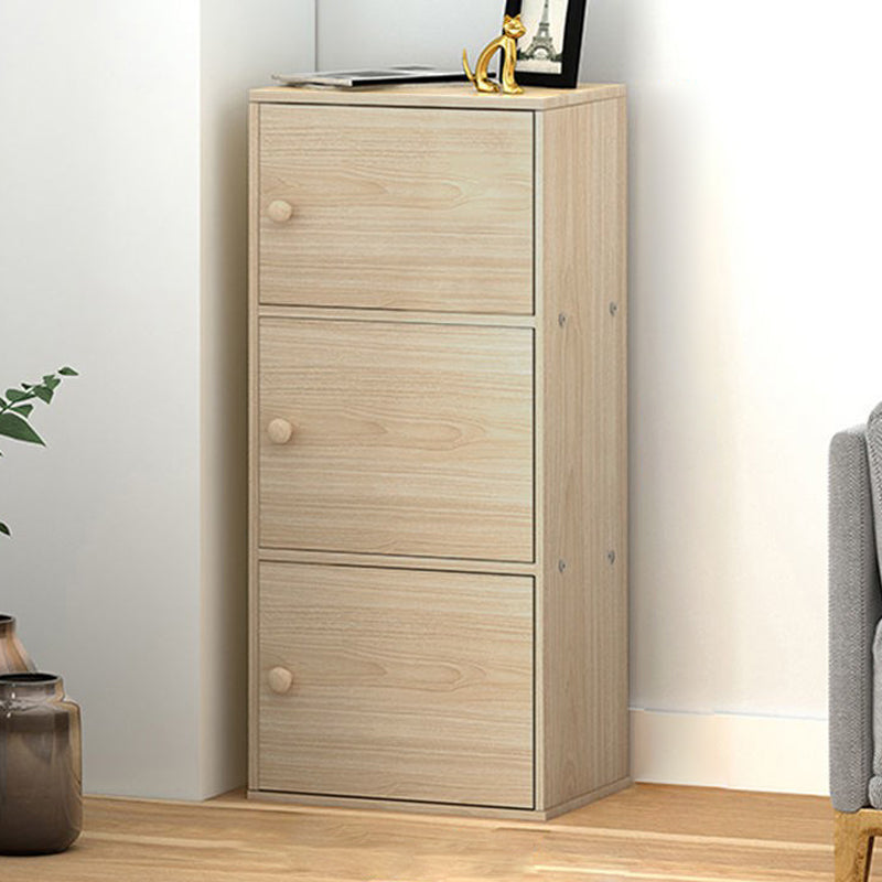 Contemporary Vertical Standard Bookcase Manufactured Wood Bookcase with Doors