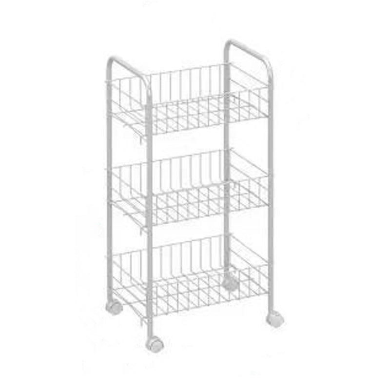 Buchhandelshandschel des zeitgenössischen Stils mit Casters White Book Regal für Lernraum