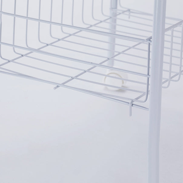 Buchhandelshandschel des zeitgenössischen Stils mit Casters White Book Regal für Lernraum