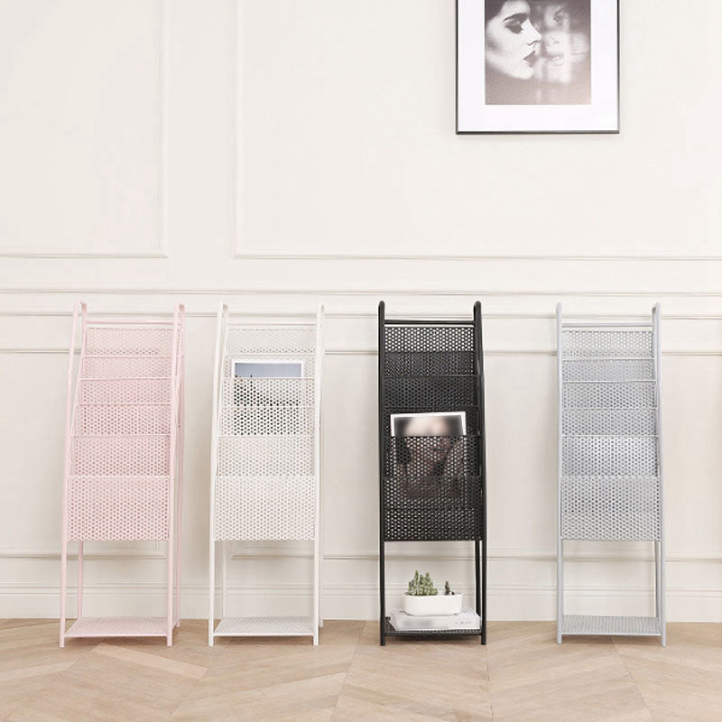 5-Shelf Metal Ladder Bücherregal zeitgenössisches Buchregal, 36,2 '' H x 12,2 '' W.