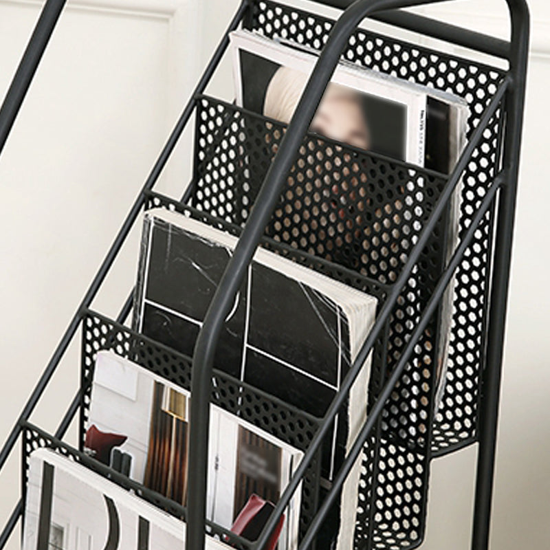 5-Shelf Metal Ladder Bücherregal zeitgenössisches Buchregal, 36,2 '' H x 12,2 '' W.