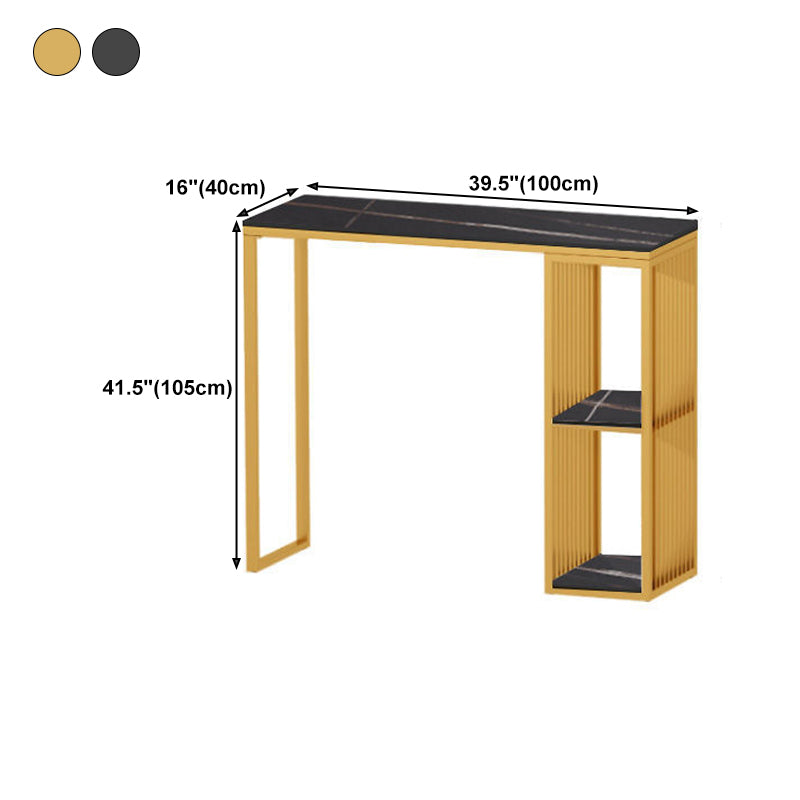 Rectangle Bar Dining Table Contemporary Bar Dining Table with Sled Base