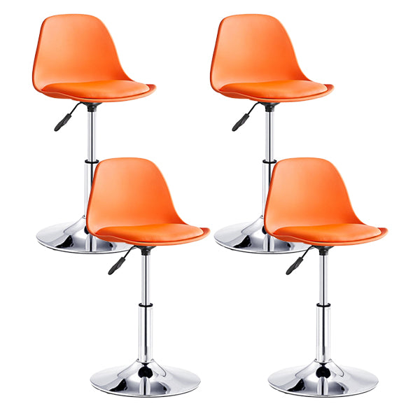 Contemporary Liftable Bar Stool Bucket Counter Bar Stool with Metal Legs