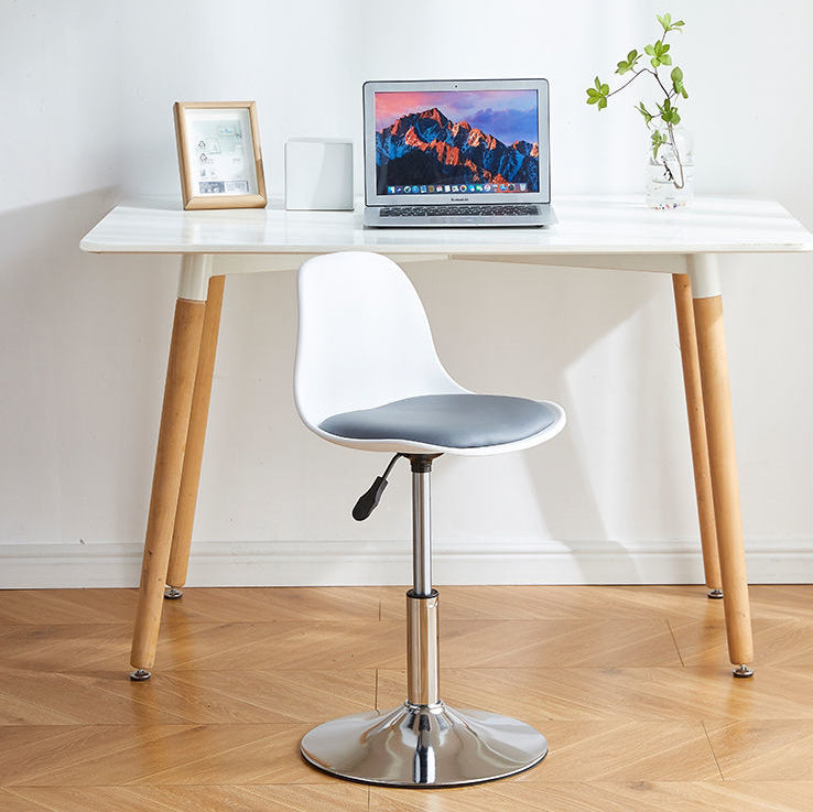 Contemporary Liftable Bar Stool Bucket Counter Bar Stool with Metal Legs