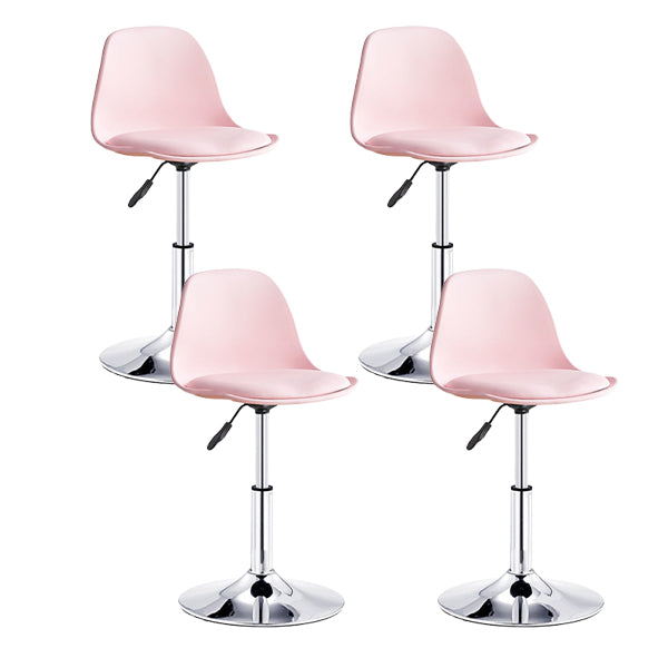 Contemporary Liftable Bar Stool Bucket Counter Bar Stool with Metal Legs