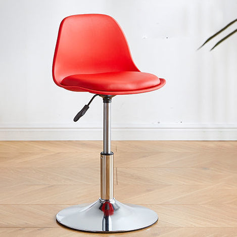 Contemporary Liftable Bar Stool Bucket Counter Bar Stool with Metal Legs