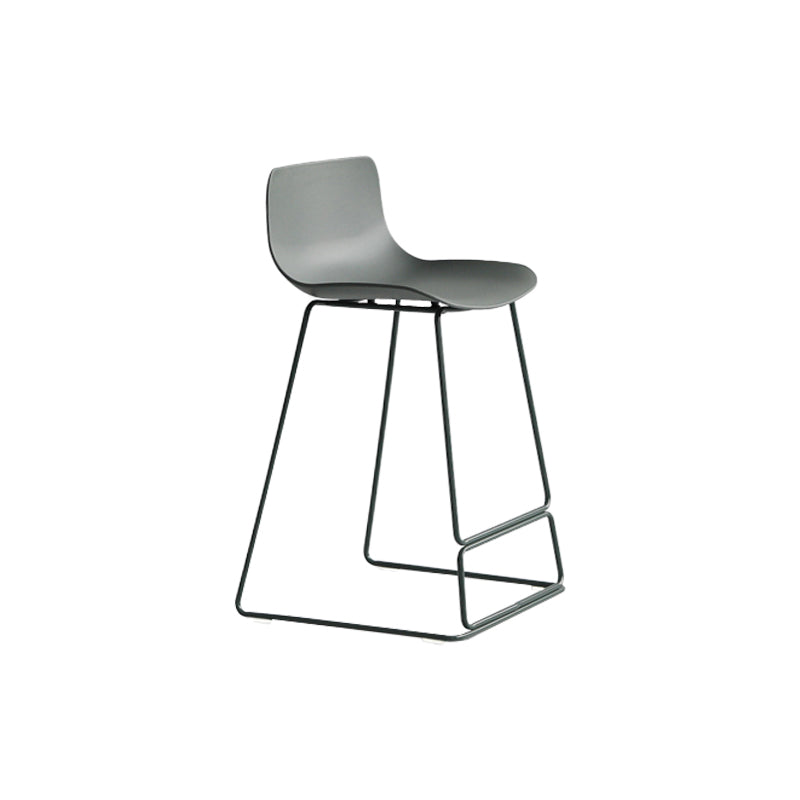 Modern Style Bar-stool Plastic Counter Bar Stool with Metal Legs for Kitchen