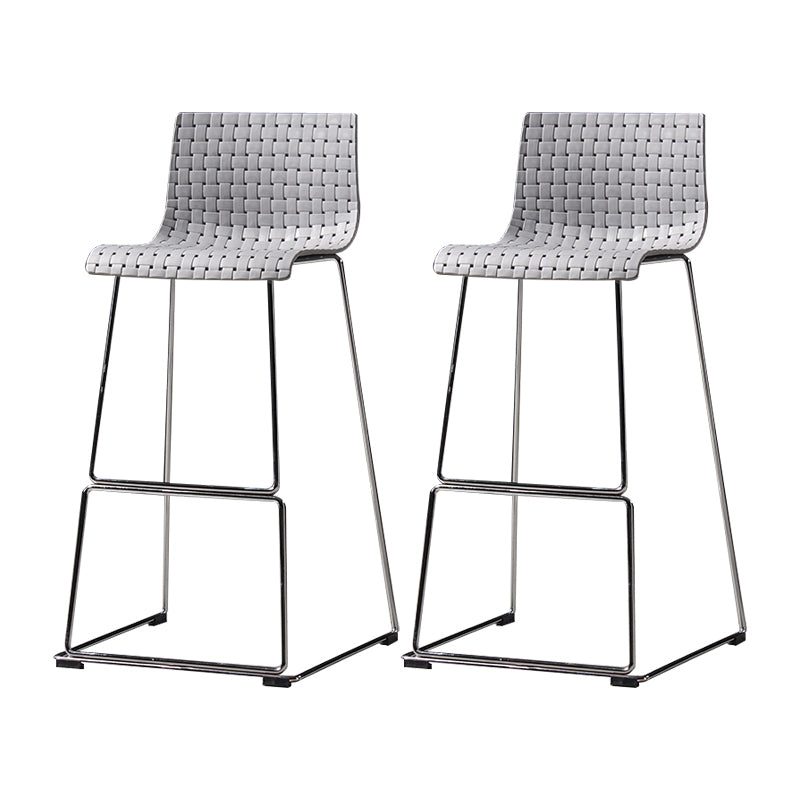 Industrial Bar-stool Plastic Counter Bar Stool for Kitchen Bar with Metal Legs
