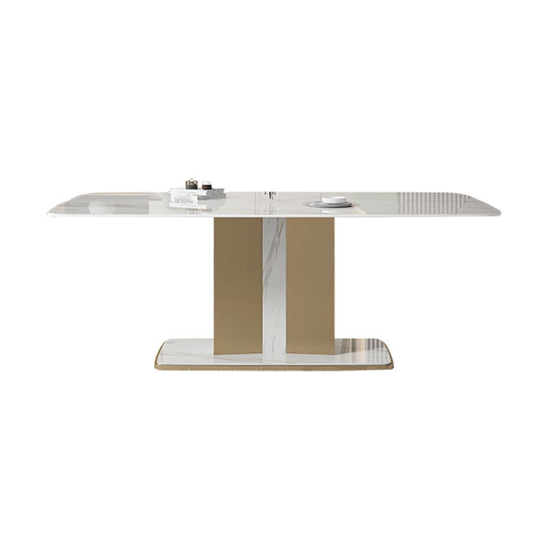 Designer Style Sintered Stone Top Dining Set Rectangle 1/2/5/6 Pieces Table with Chairs