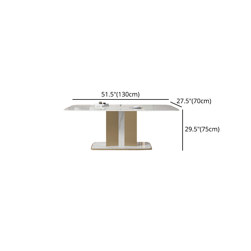 Designer Style Sintered Stone Top Dining Set Rectangle 1/2/5/6 Pieces Table with Chairs