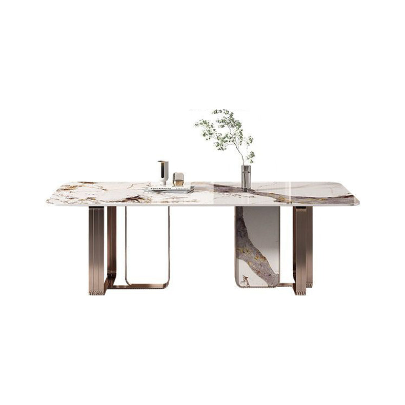 Luxury Rectangle Sintered Stone Dining Set 1/4/5/7 Pieces Dining Table with Chairs