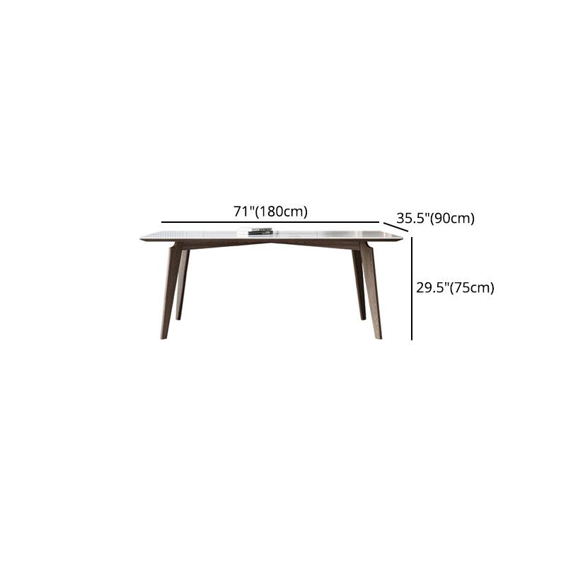 Modern Rectangle Sintered Stone Top Dining Set 1/4/5/7 Pieces Dining Table with Chairs