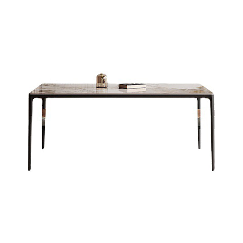 Designer Style Rectangle Sintered Stone Dining Set 1/2/5/7 Pieces Dining Table with Chairs