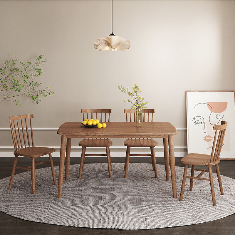 Modern Wood Dining Table Set 1/2/5/7 Pieces Dining Set for Home Use