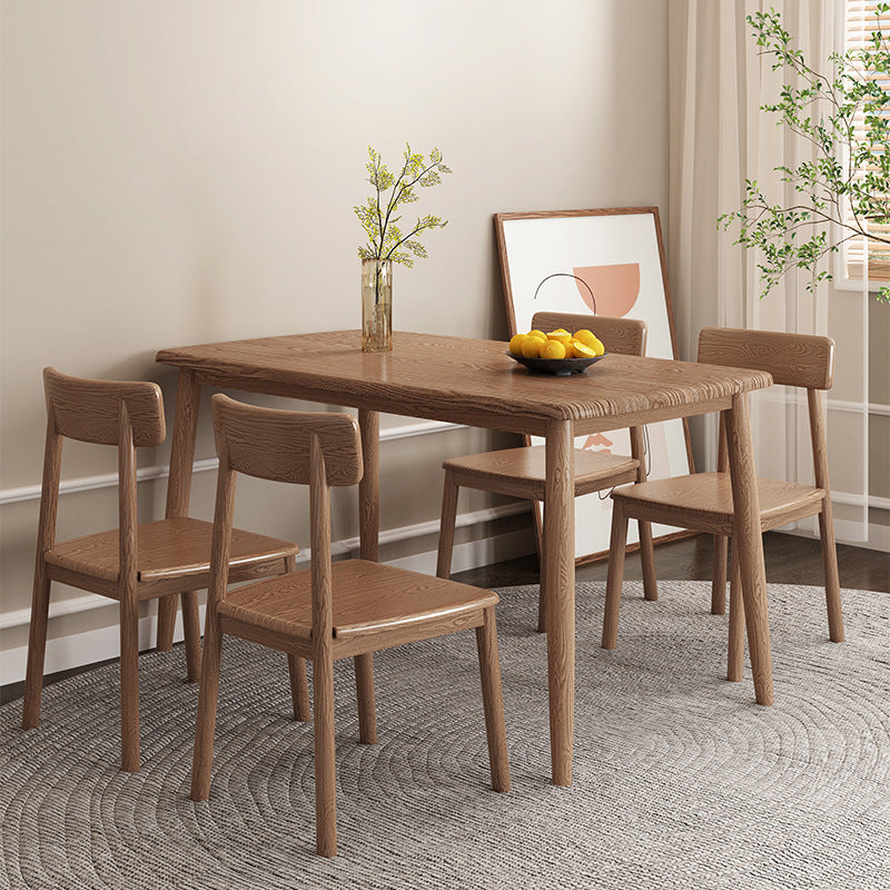 Modern Wood Dining Table Set 1/2/5/7 Pieces Dining Set for Home Use