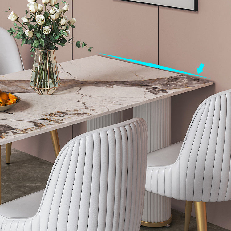 Sintered Stone Dining Table Traditional Luxury Dining Table for Kitchen