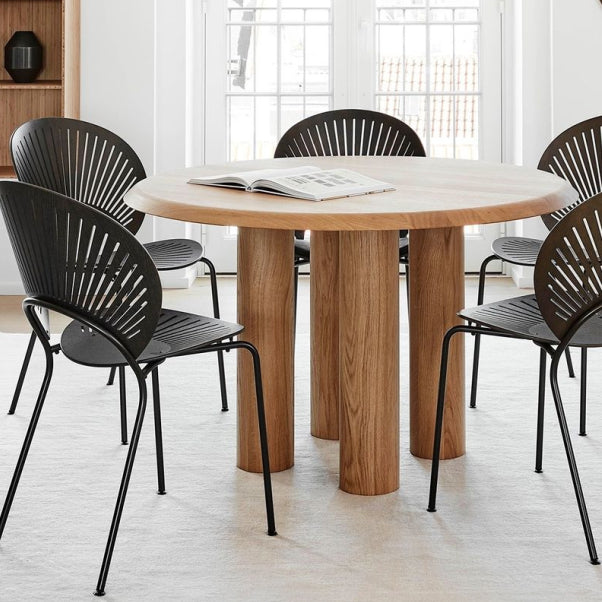 Solid Wood Dining Table Simplicity Fixed Table for Dining Room