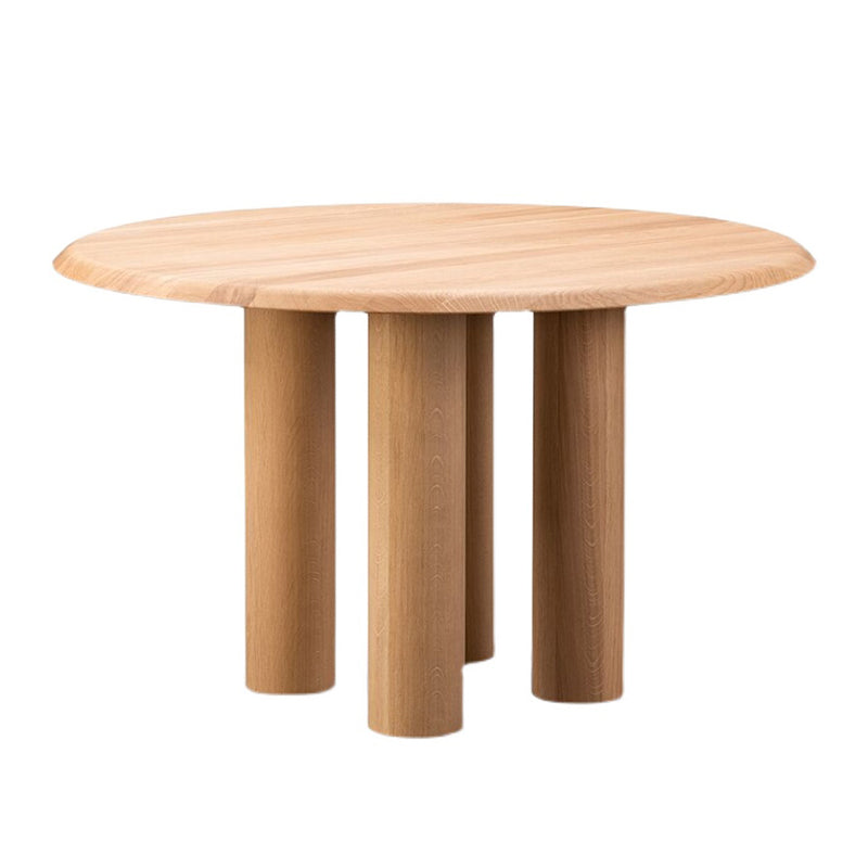 Solid Wood Dining Table Simplicity Fixed Table for Dining Room